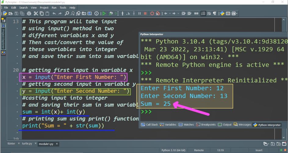 Python program to two - python tutorial